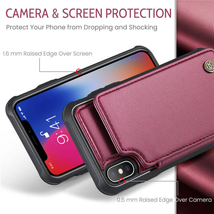 CaseMe iPhone X/XS RFID Blocking Card Holder Case