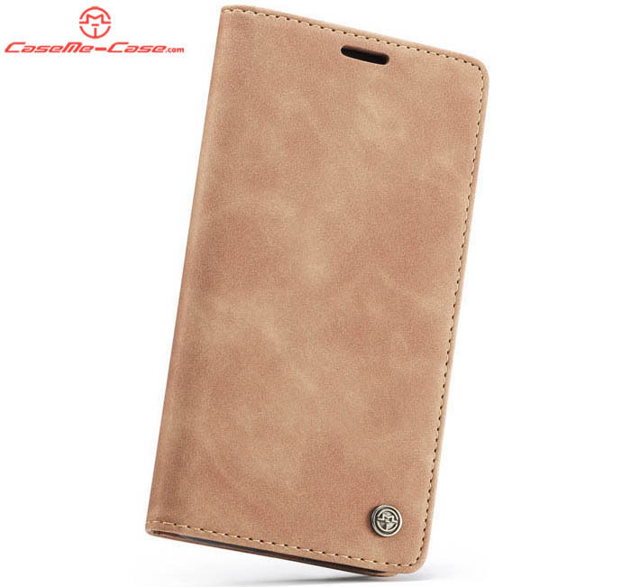 CaseMe iPhone XS Max Retro Wallet Kickstand Magnetic Flip Leather Case