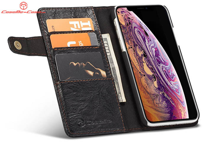 CaseMe iPhone XR Retro Card Slots Wallet Leather Case