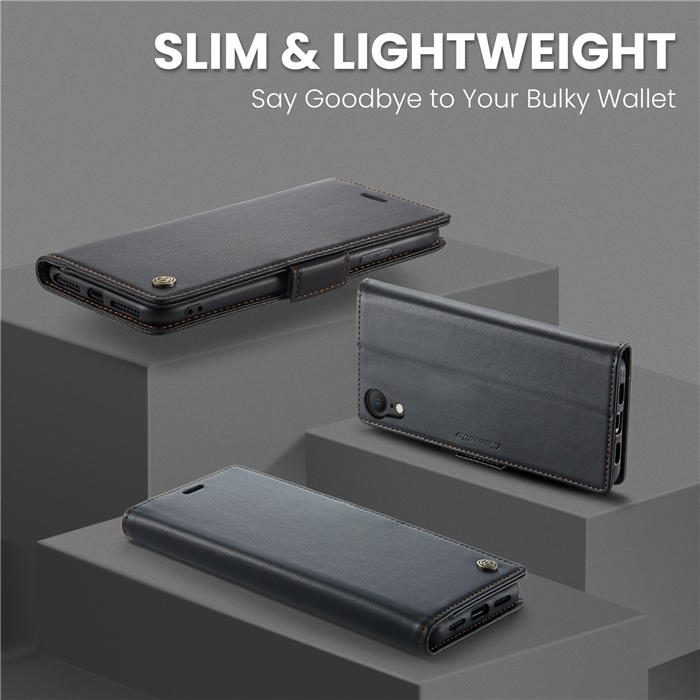 CaseMe iPhone XR Wallet RFID Blocking Magnetic Buckle Case