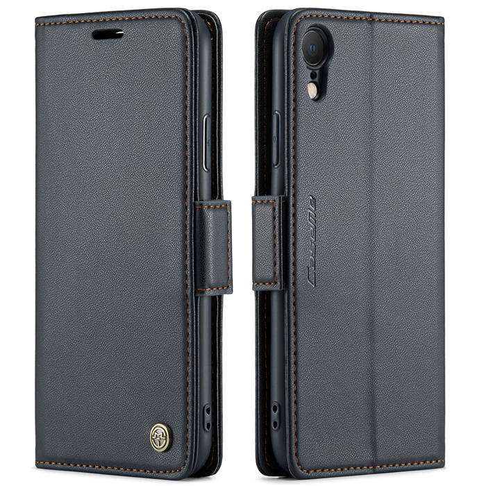 CaseMe iPhone XR Wallet RFID Blocking Magnetic Buckle Case