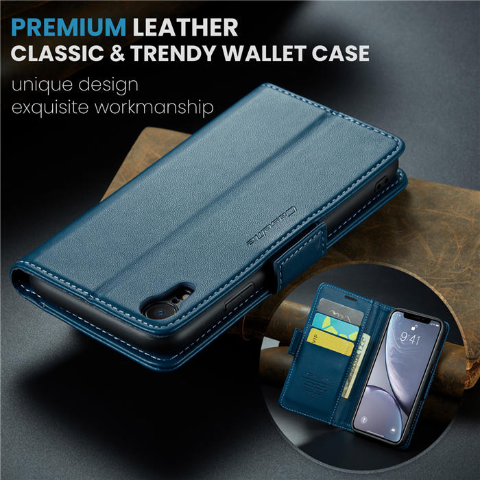CaseMe iPhone XR Wallet RFID Blocking Magnetic Buckle Case