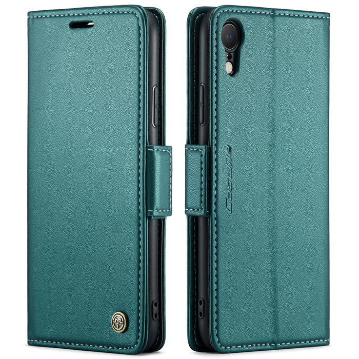 CaseMe iPhone XR Wallet RFID Blocking Magnetic Buckle Case