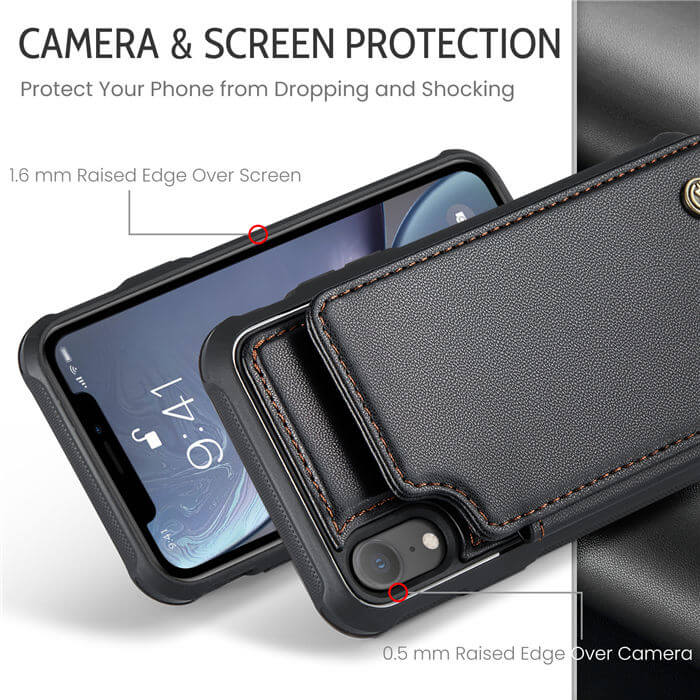 CaseMe iPhone XR RFID Blocking Card Holder Case