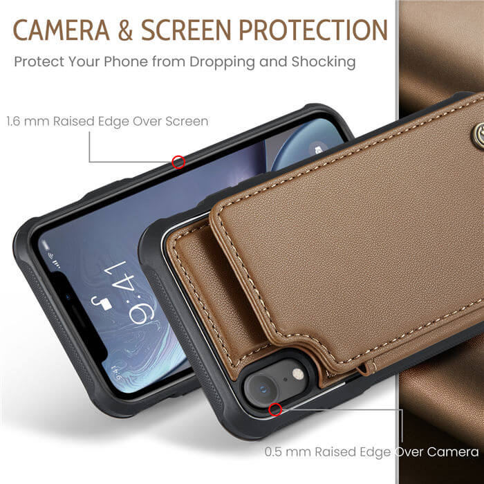 CaseMe iPhone XR RFID Blocking Card Holder Case