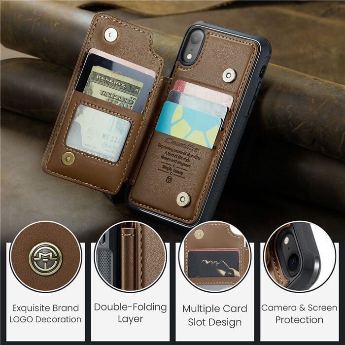 CaseMe iPhone XR RFID Blocking Card Holder Case