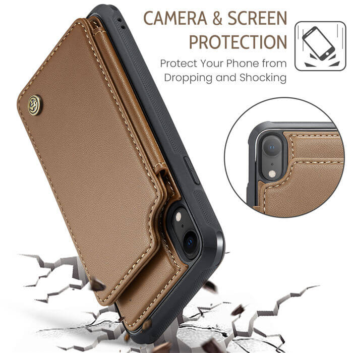 CaseMe iPhone XR RFID Blocking Card Holder Case