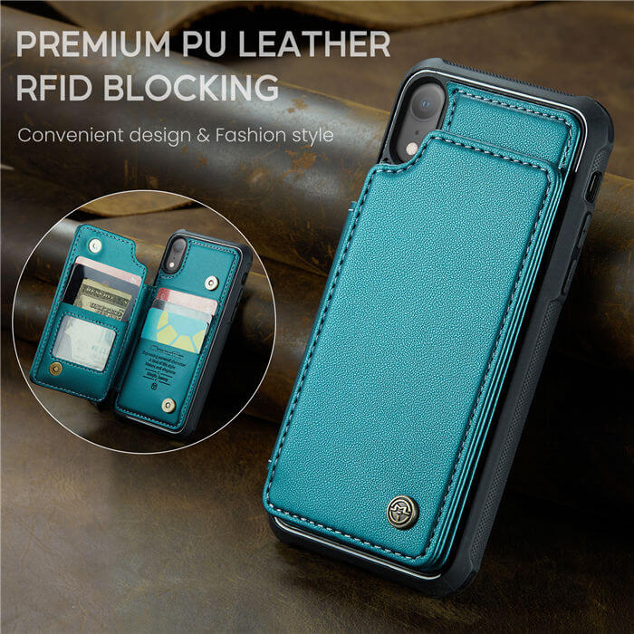 CaseMe iPhone XR RFID Blocking Card Holder Case