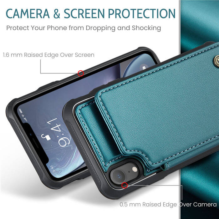 CaseMe iPhone XR RFID Blocking Card Holder Case