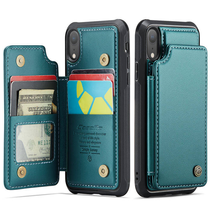 CaseMe iPhone XR RFID Blocking Card Holder Case