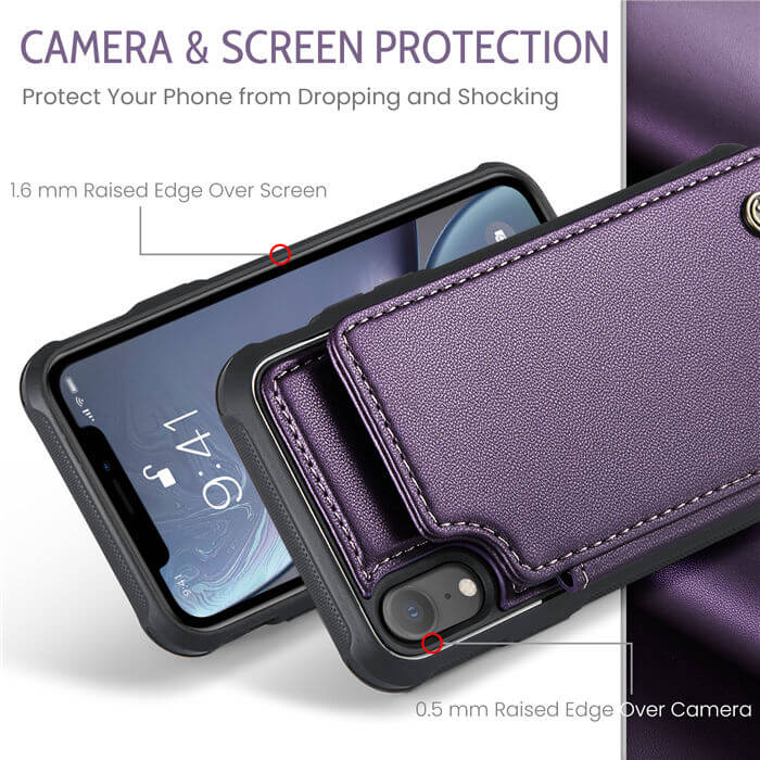 CaseMe iPhone XR RFID Blocking Card Holder Case