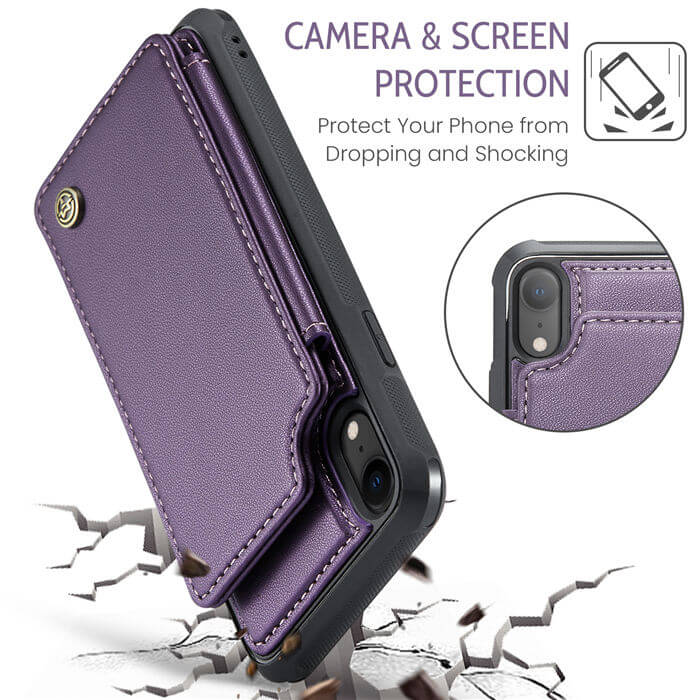 CaseMe iPhone XR RFID Blocking Card Holder Case