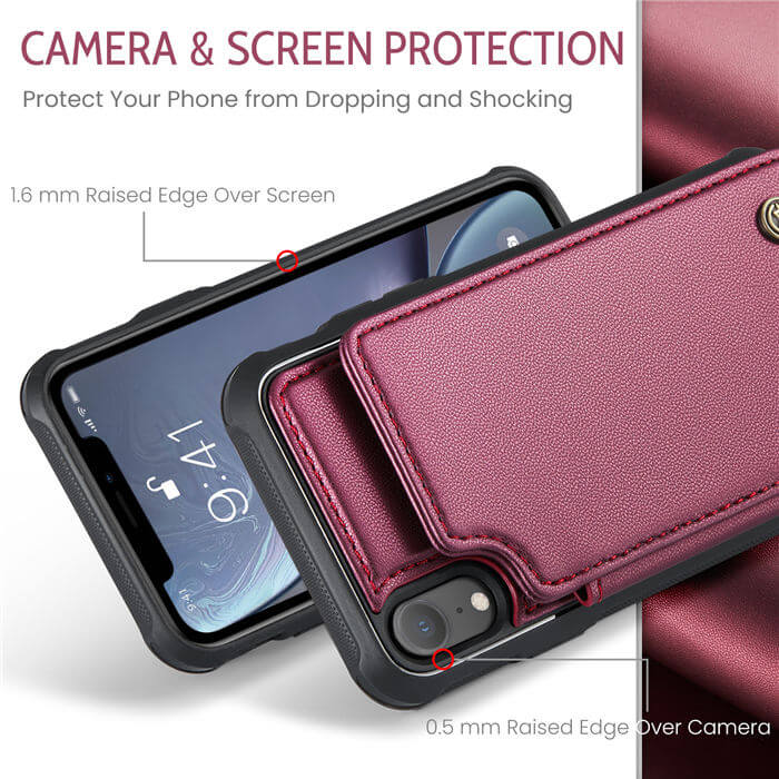 CaseMe iPhone XR RFID Blocking Card Holder Case