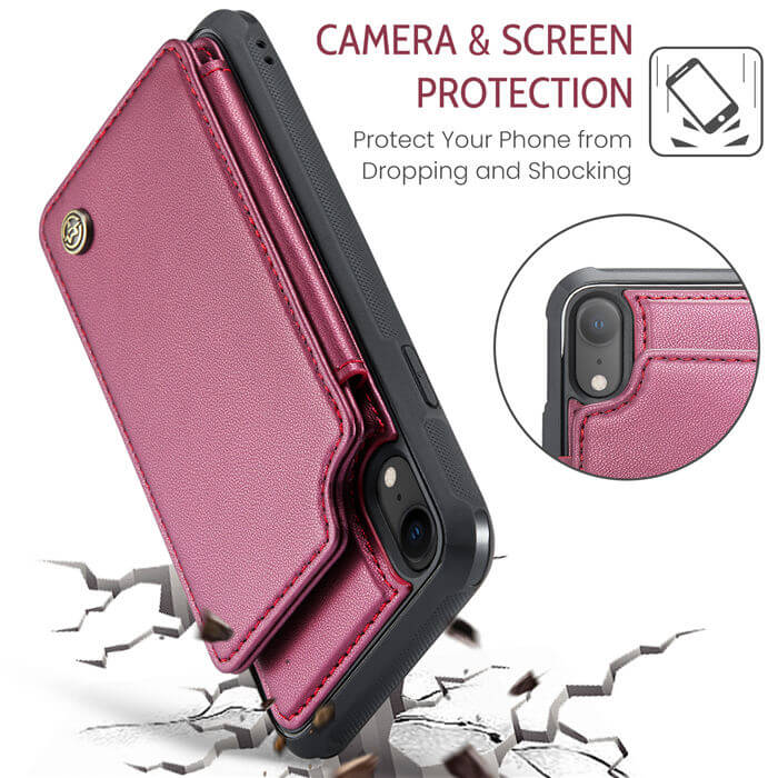CaseMe iPhone XR RFID Blocking Card Holder Case