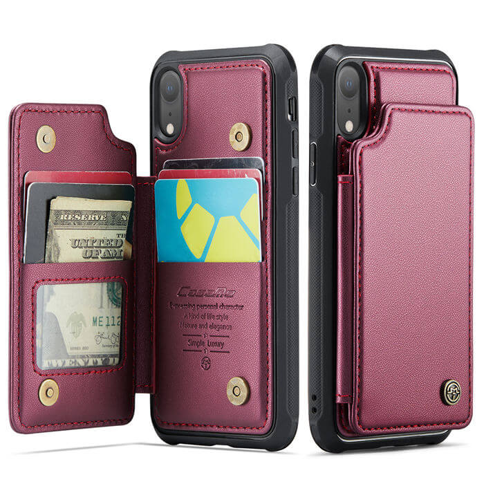 CaseMe iPhone XR RFID Blocking Card Holder Case