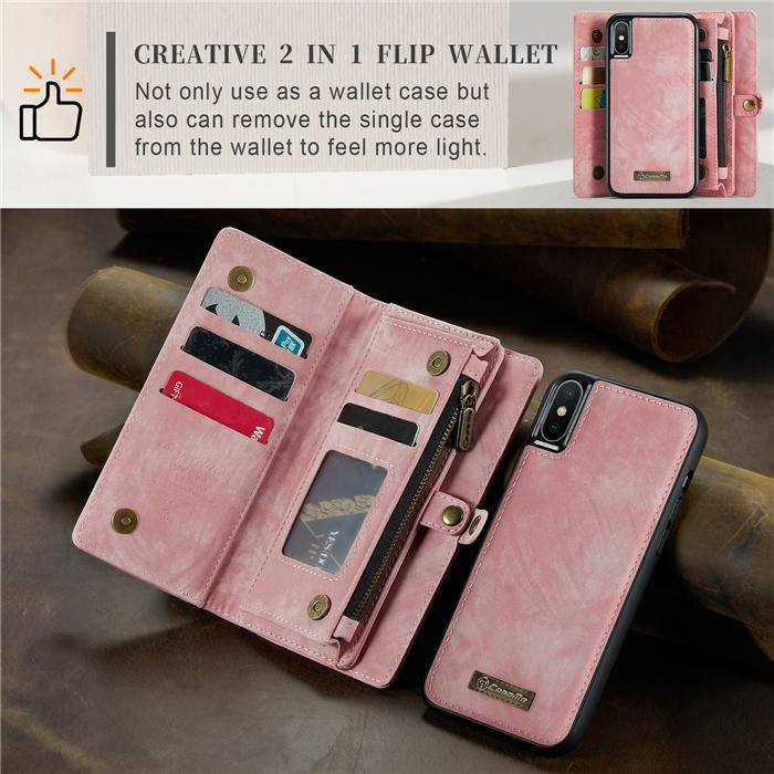 CaseMe iPhone X Wallet Case with Wrist Strap