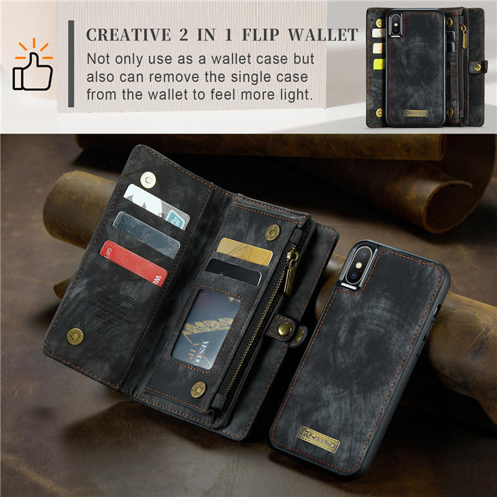 CaseMe iPhone XS Max Wallet Case with Wrist Strap