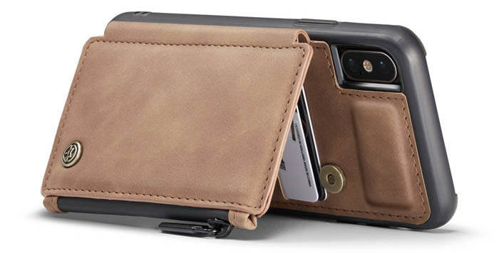 CaseMe iPhone XS Max Zipper Pocket Card Slots Case