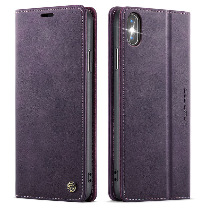 CaseMe iPhone XS Max Magnetic Wallet Case with RFID Blocking