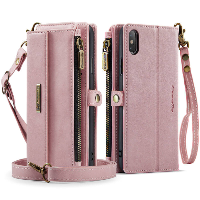 CaseMe iPhone XS Max Wallet Case – RFID Blocking, 9 Card Slots, Crossbody Strap & Wireless Charging
