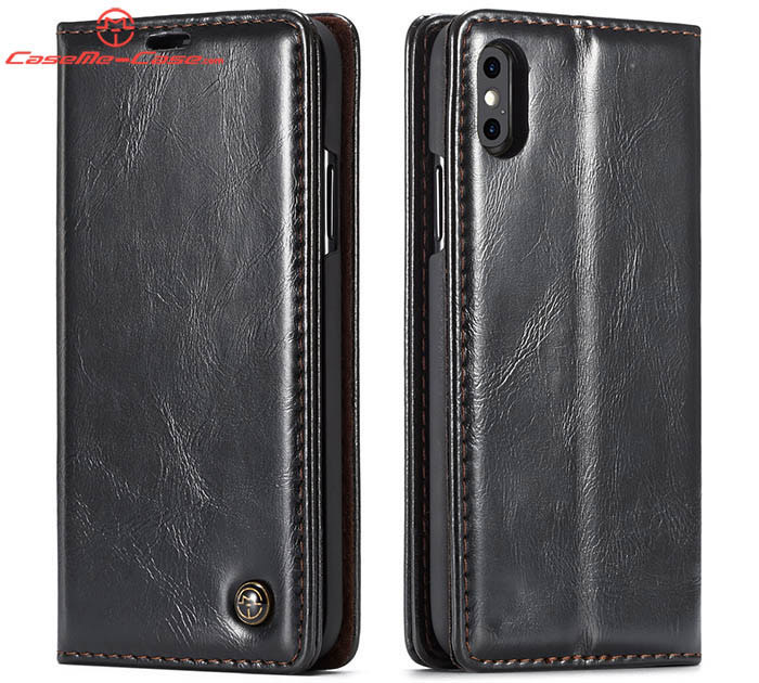 CaseMe iPhone Xs Max Wallet Magnetic Flip Stand Leather Case