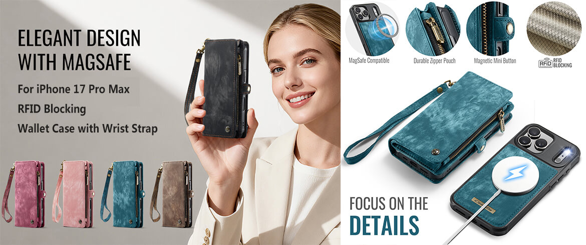 CaseMe iPhone 17 Pro Max Wallet Case
